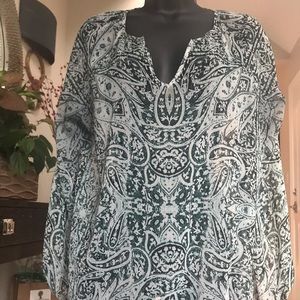 Paisley Pullover Blouse